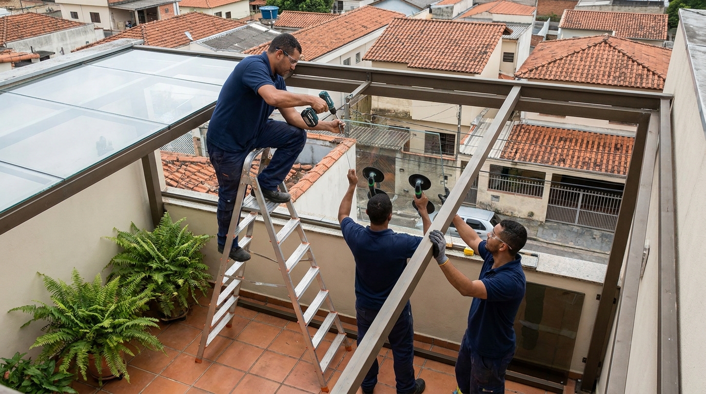 Cobertura de Vidro em Suzano‑SP